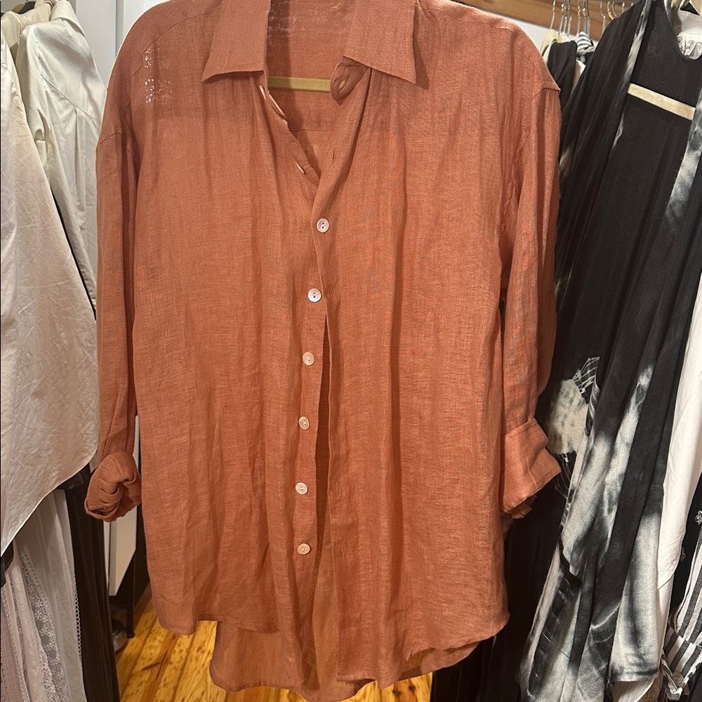 Vitamin A Linen Top/Cover up